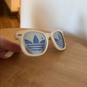 vintage Adidas logo mirror lens white sunglasses from Alife NYC 2001